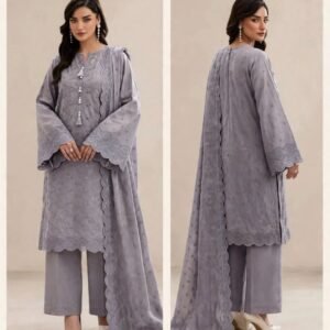 Lavender Grey Elegance – A Touch of Luxury in Every Detail!